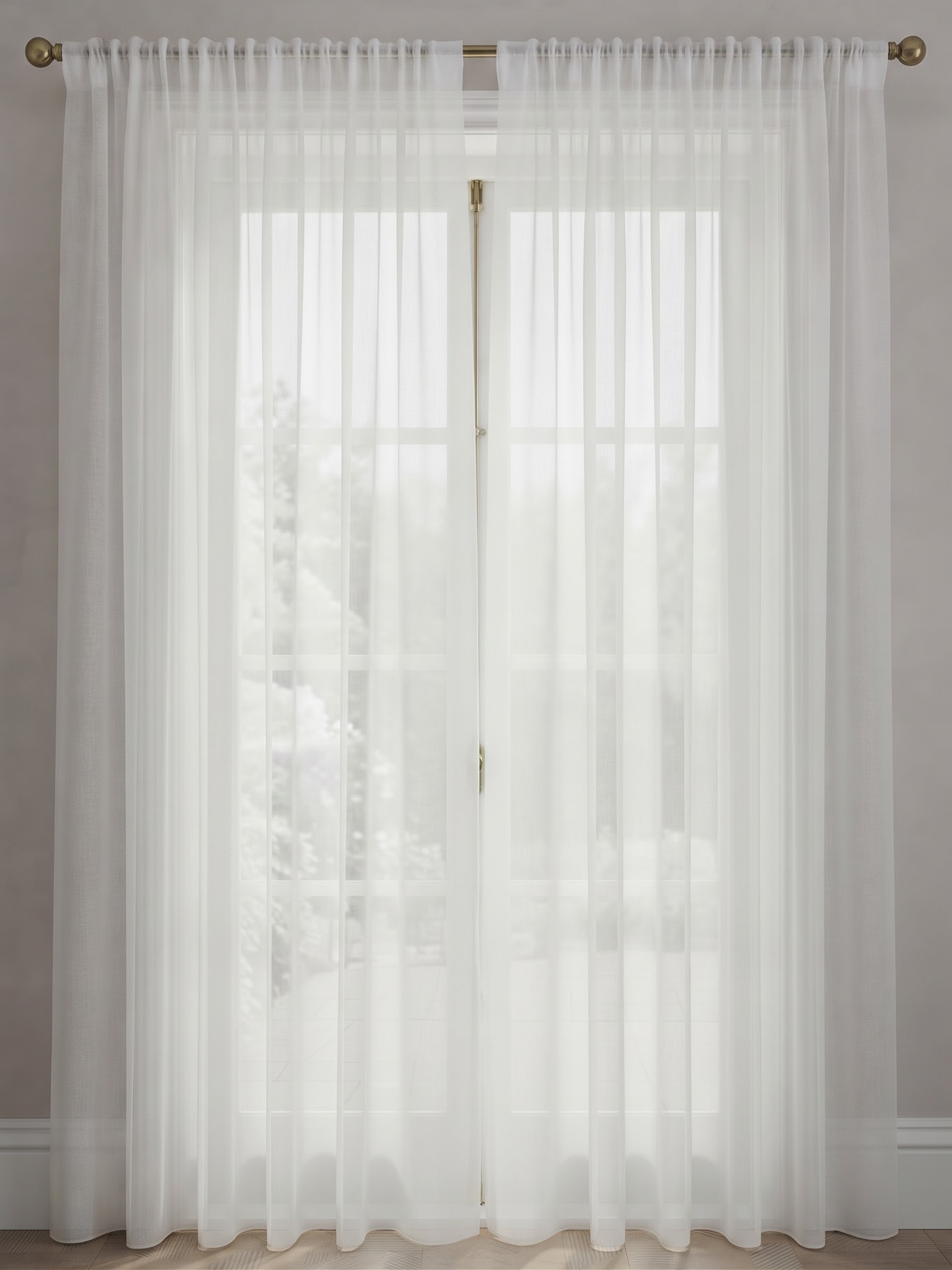 Voile curtains