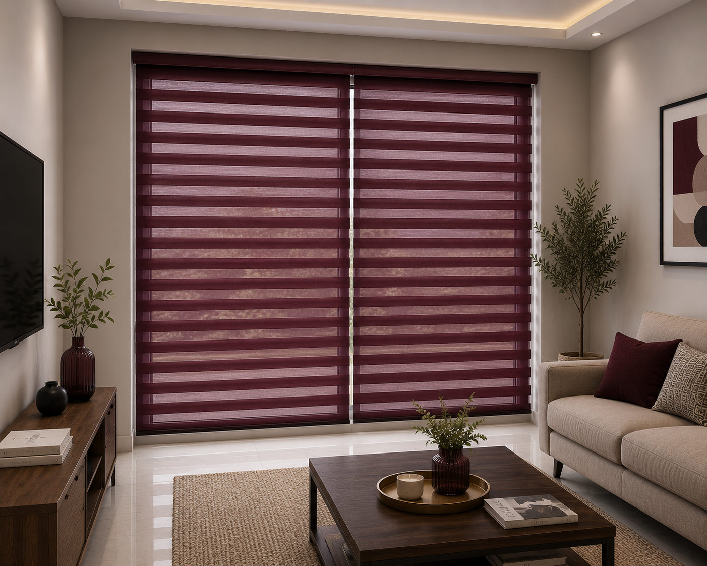 Window blinds 4ft view 6